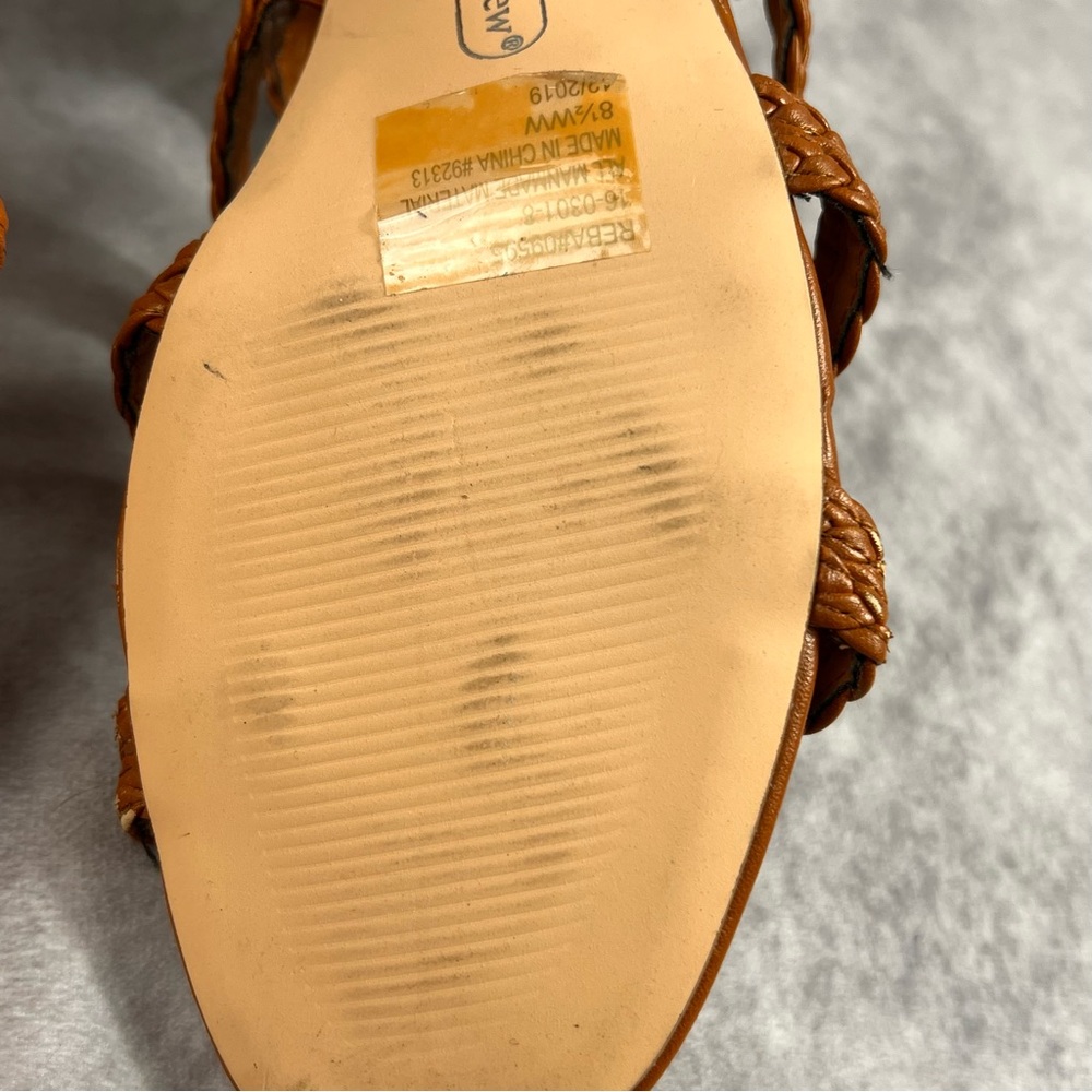 Comfortveiw Sandal Shoes Womens 8.5 WW Gladiator Buckle Heels - Picture 7 of 10